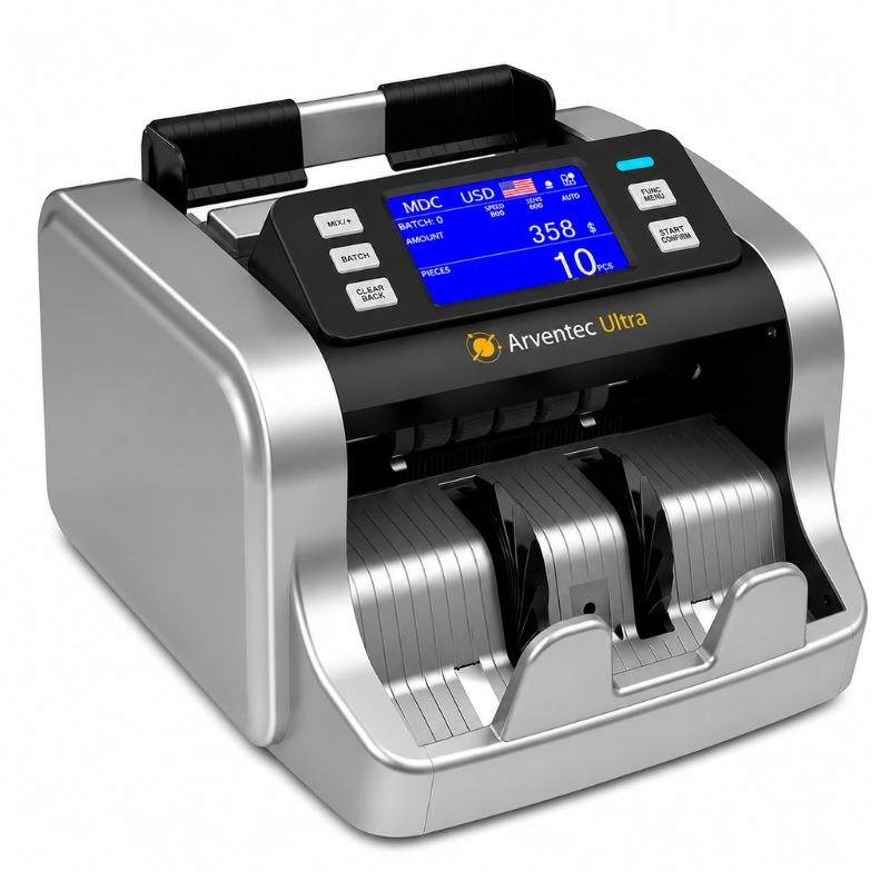Arventec Ultra 10 Ülke Kağıt Para Sayma Makinesi - görsel 2