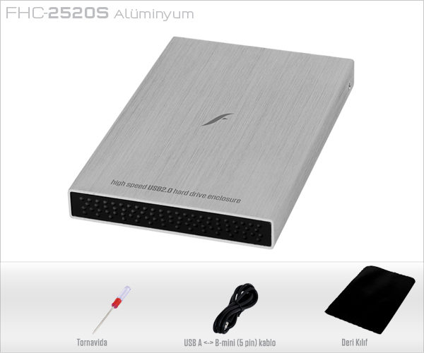 Frisby FHC-2520S 2.5" SATA USB 2.0 Disk Kutusu