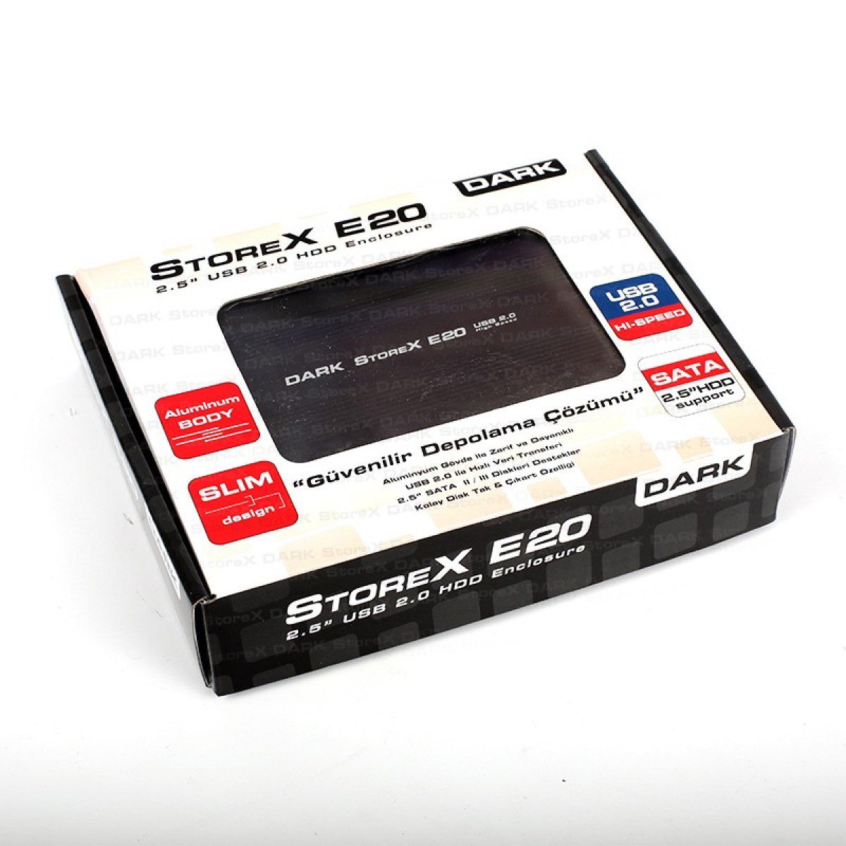 Dark DK-AC-DSE20 Storex E20 2.5" USB 2.0 Alüminyum SATA Disk Kutusu - görsel 2