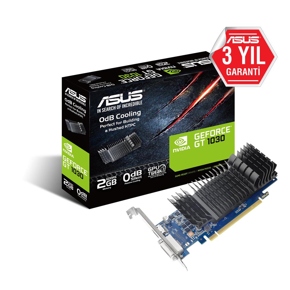 Asus 2Gb Gddr5 [64Bit] Dvı/Hdmı (GT1030-SL-2G-BRK) 6008 Mhz Ekran Kartı - görsel 2