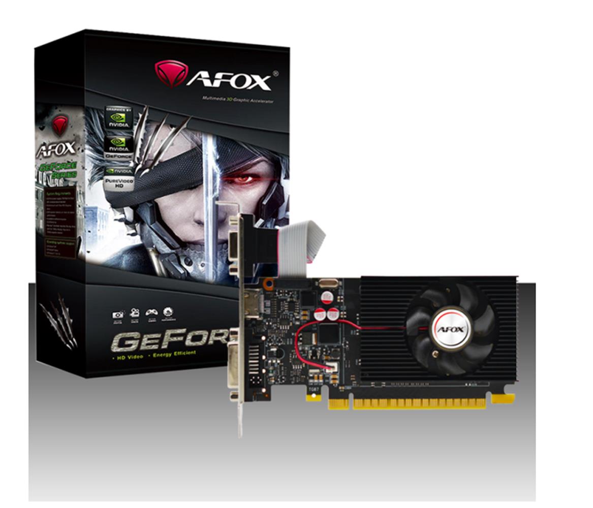 Afox Geforce GT730 4gb Ddr3 128bit AF730-4096D3L3 DVI HDMI VGA LP Single Fan Retail Pack Ekran Kartı - görsel 2