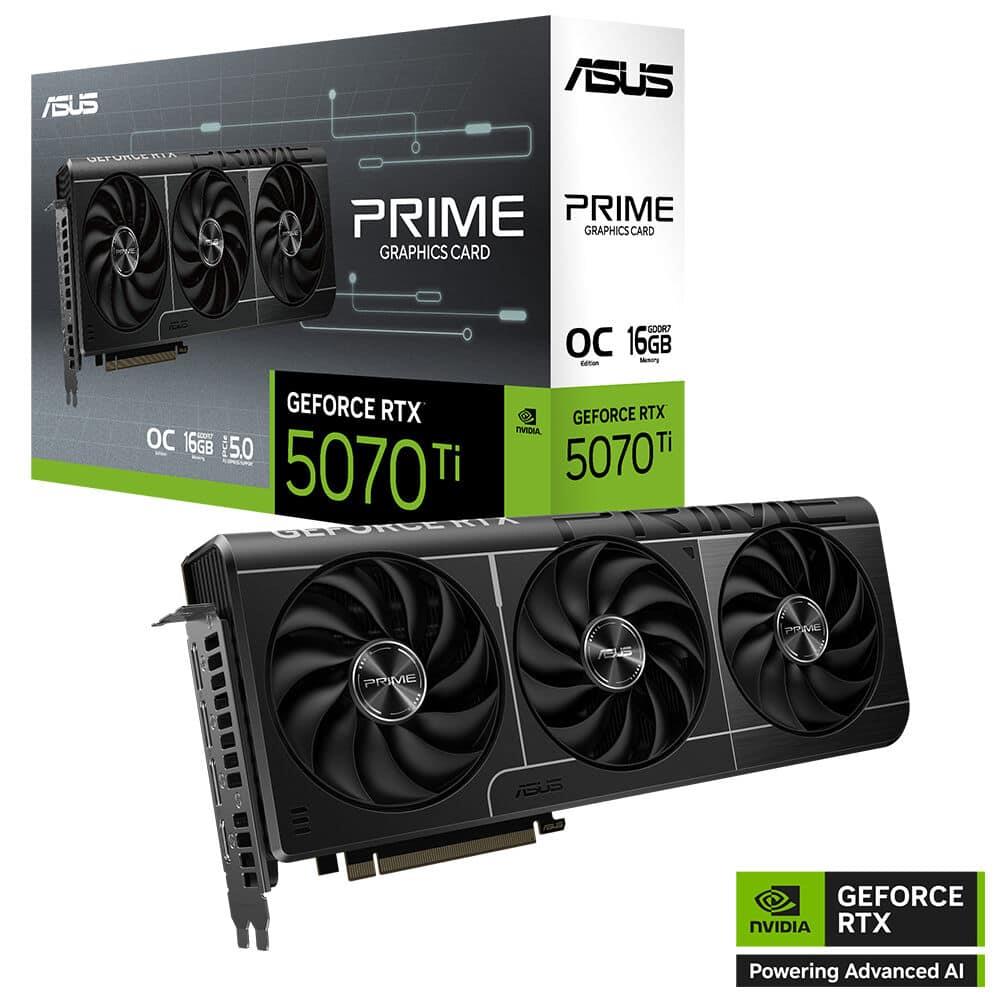 Asus Prime GeForce RTX5070Ti OC 16GB GDDR7 256 Bit DLSS 4 PRIME-RTX5070TI-O16G Ekran Kartı - görsel 2