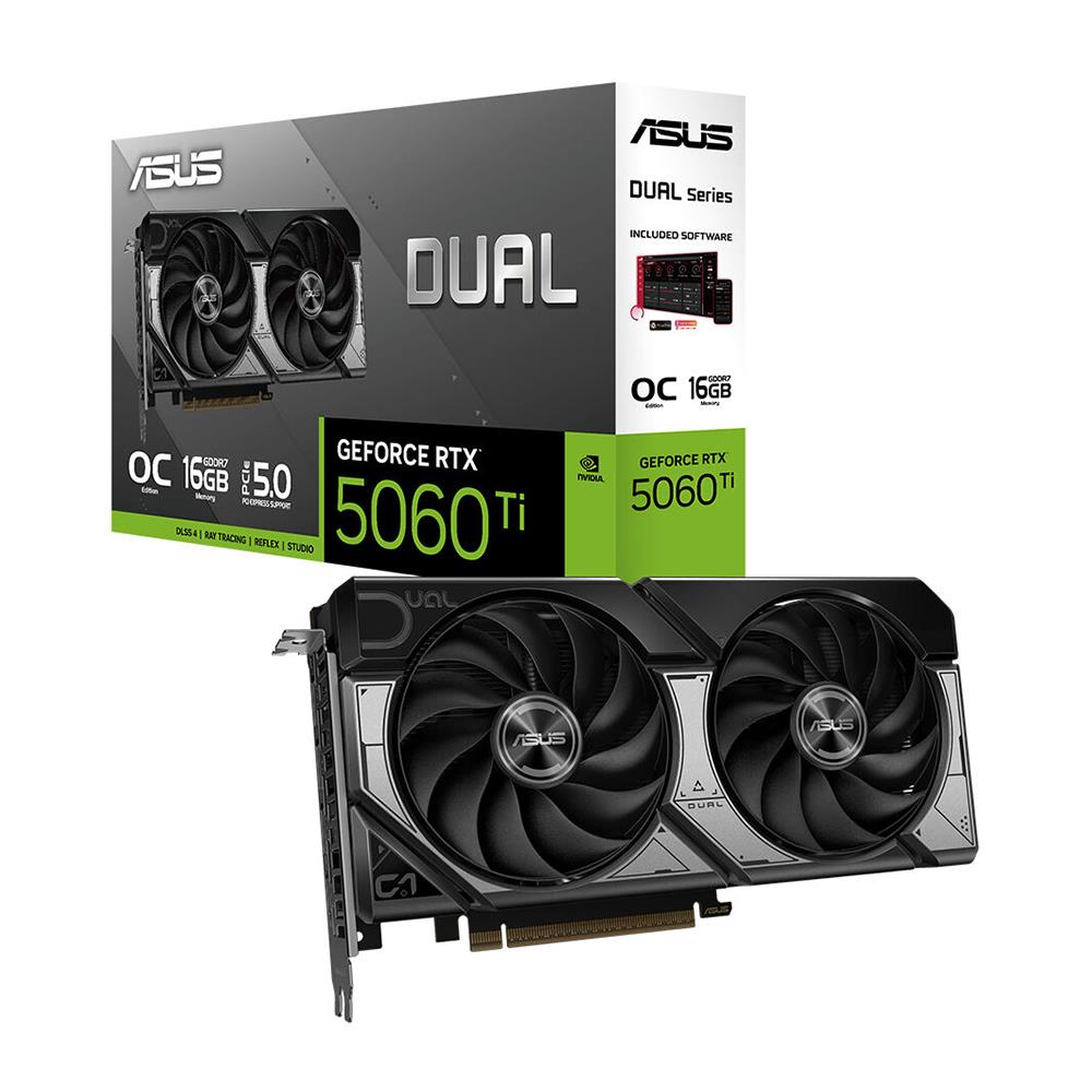 Asus Dual GeForce RTX5060Ti OC 16GB GDDR7 128 Bit DLSS 4 DUAL-RTX5060TI-O16G Ekran Kartı - görsel 2