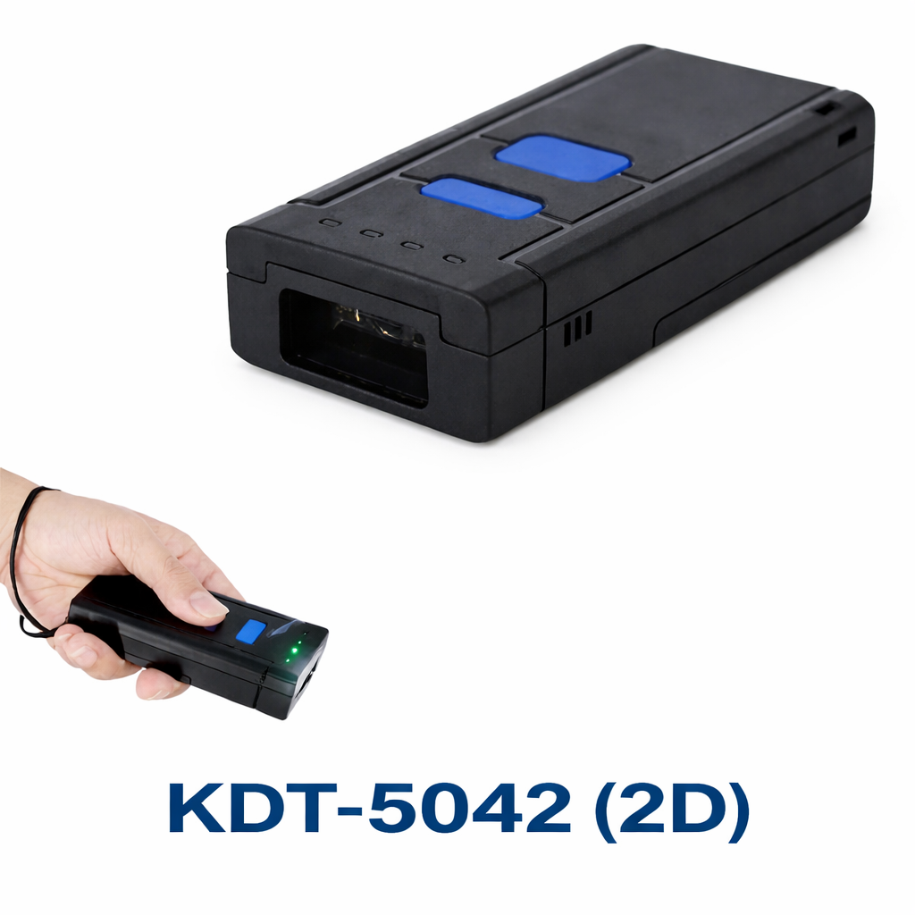 KDT-5042 (2D) Kablosuz Hafızalı Lazer Barkod Okuyucu (2.4G+USB+Bluetooth) - görsel 2
