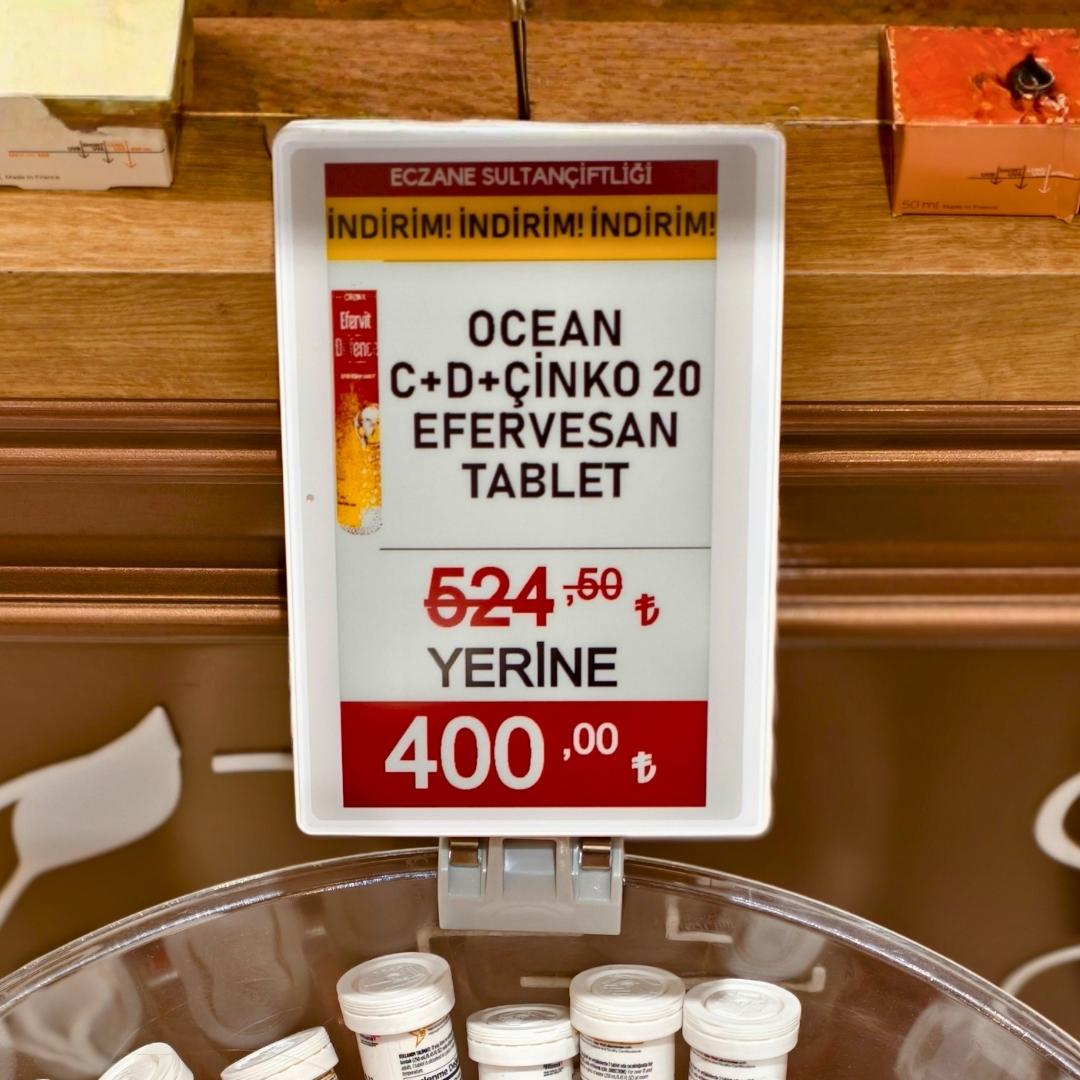 7,5 inç Elektronik Raf Etiketi (BWRY) - görsel 12