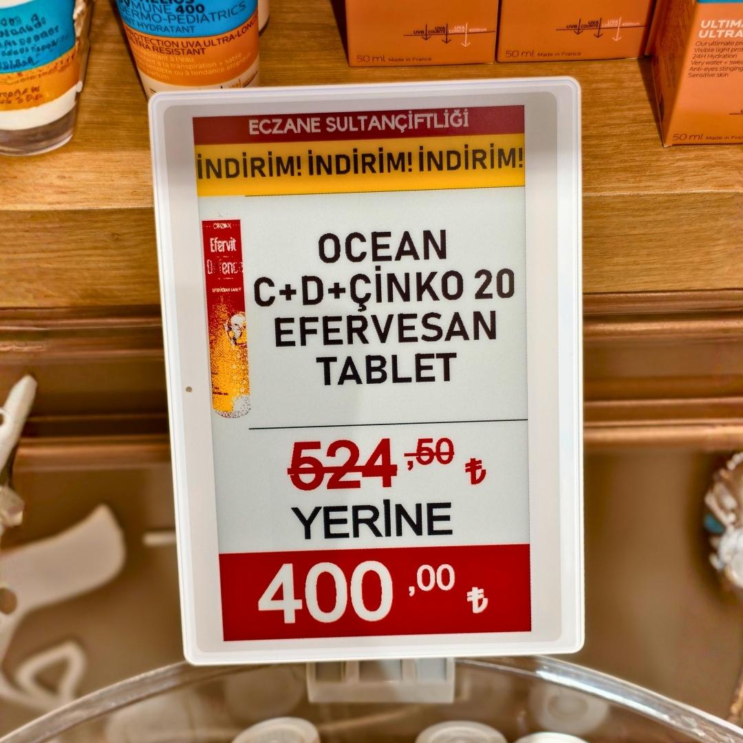 7,5 inç Elektronik Raf Etiketi (BWRY) - görsel 6