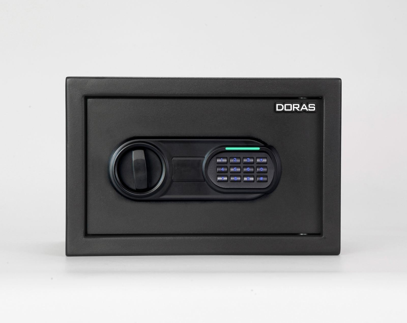 Doras Elektronik Şifreli ve Anahtarlı Çelik Kasa / 20S Serisi Ev ve Otel Tipi - küçük görsel 1