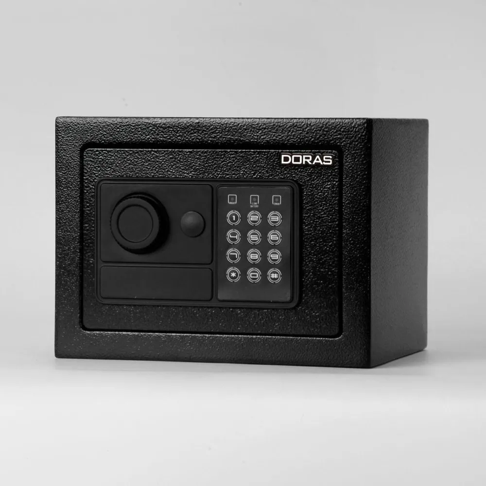 Doras Elektronik Şifreli ve Anahtarlı Çelik Kasa / 17 Serisi Ev ve Otel Tipi - görsel 4
