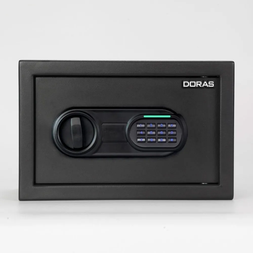 Doras Elektronik Şifreli ve Anahtarlı Çelik Kasa / 20S Serisi Ev ve Otel Tipi