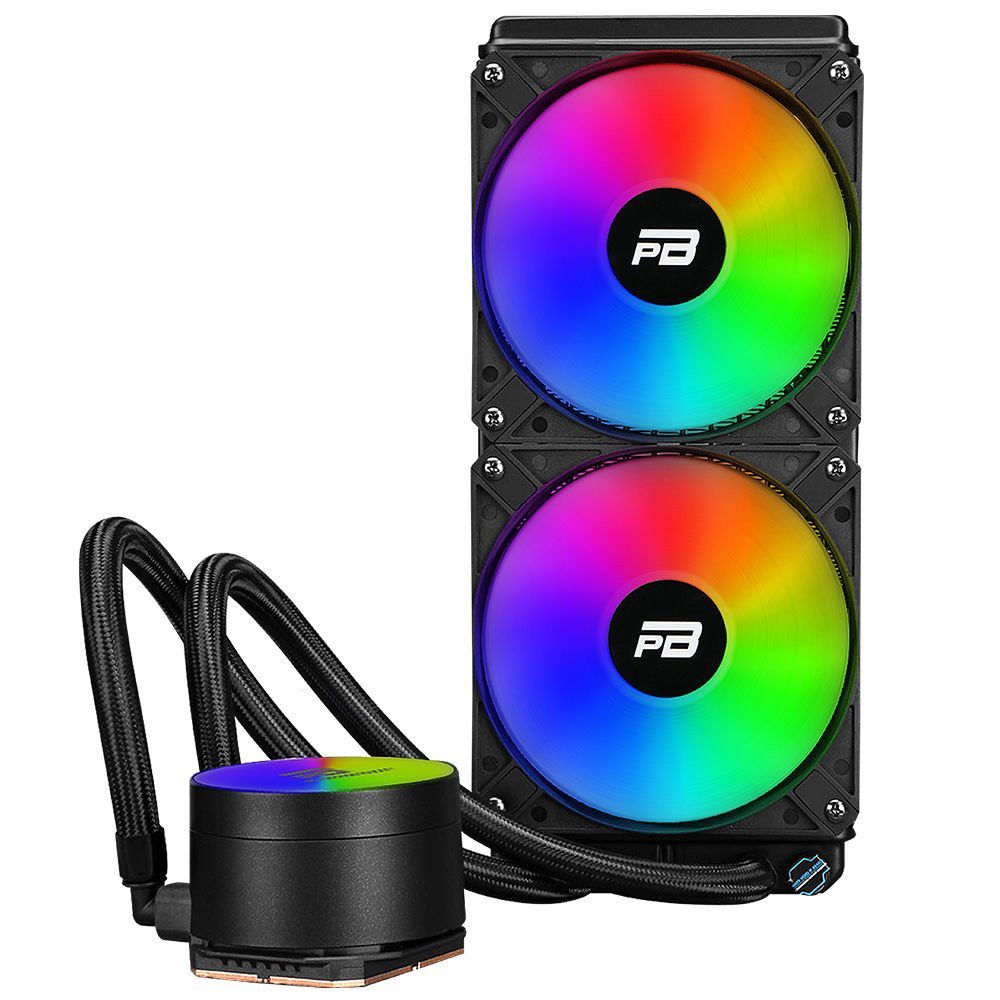PowerBoost NOBLE 240 Rainbow Fanlı 240mm (LGA1700/AM4/AM5) Sıvı Soğutma Siyah - görsel 2