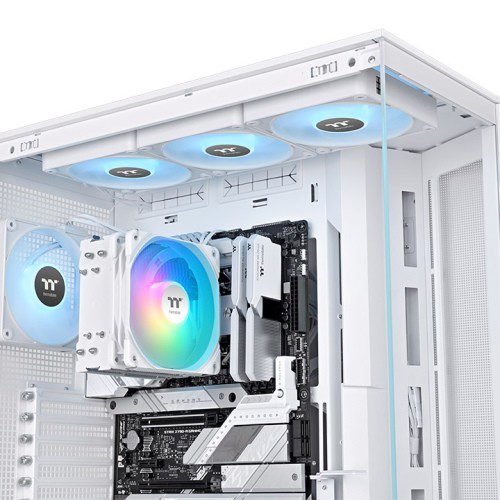 Thermaltake UX400-B 120mm ARGB Fan LGA1851/AM5 İşlemci Soğutucu (Beyaz) - görsel 5
