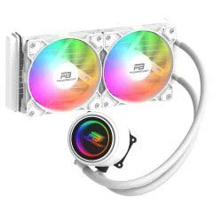 PowerBoost CIRCLE 240W R.Bow Fan LGA1700/AM5 Uyumlu 240mm CPU Sıvı Soğutma Beyaz - görsel 3