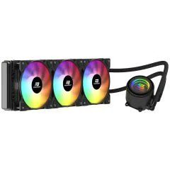 PowerBoost CIRCLE 360B R.Bow Fan LGA1700/AM5 Uyumlu 360mm CPU Sıvı Soğutma Siyah - görsel 3