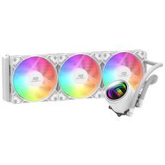 PowerBoost CIRCLE 360W R.Bow Fan LGA1700/AM5 Uyumlu 360mm CPU Sıvı Soğutma Beyaz