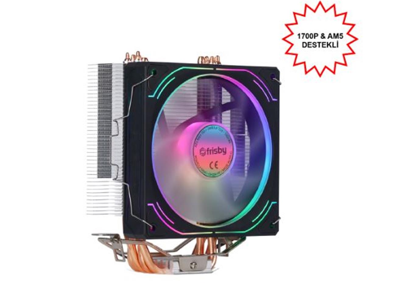 Frisby FCL-F1334C Intel 1366/115x/1200/1700-AMD AM2/AM2+/AM3/AM4/AM5 CPU FANI