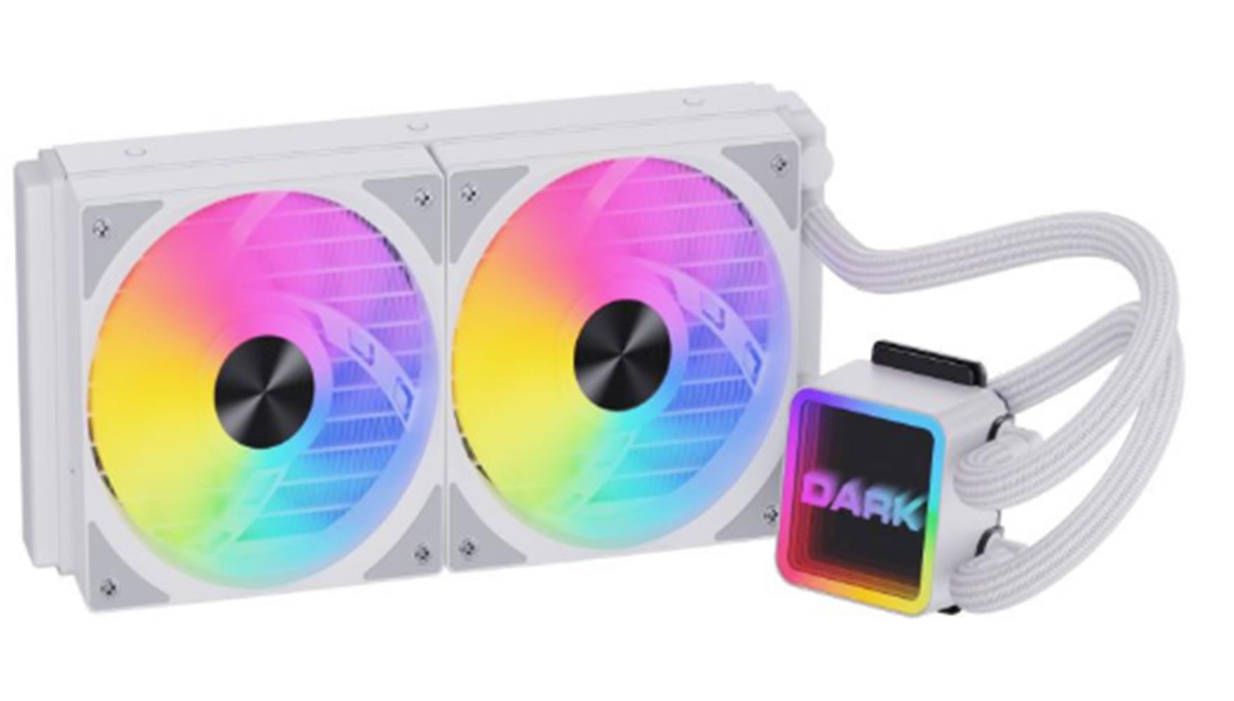 Dark DKCCW247W Freezer Beyaz 2025 Edition 240mm 250W TDP,Addresseble RGB LEDli Sıvı Soğutma - görsel 2