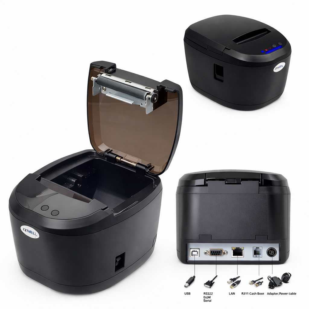 Zywell Zy308 Termal Adisyon Yazıcı 2 Port Usb-Ethernet - görsel 2