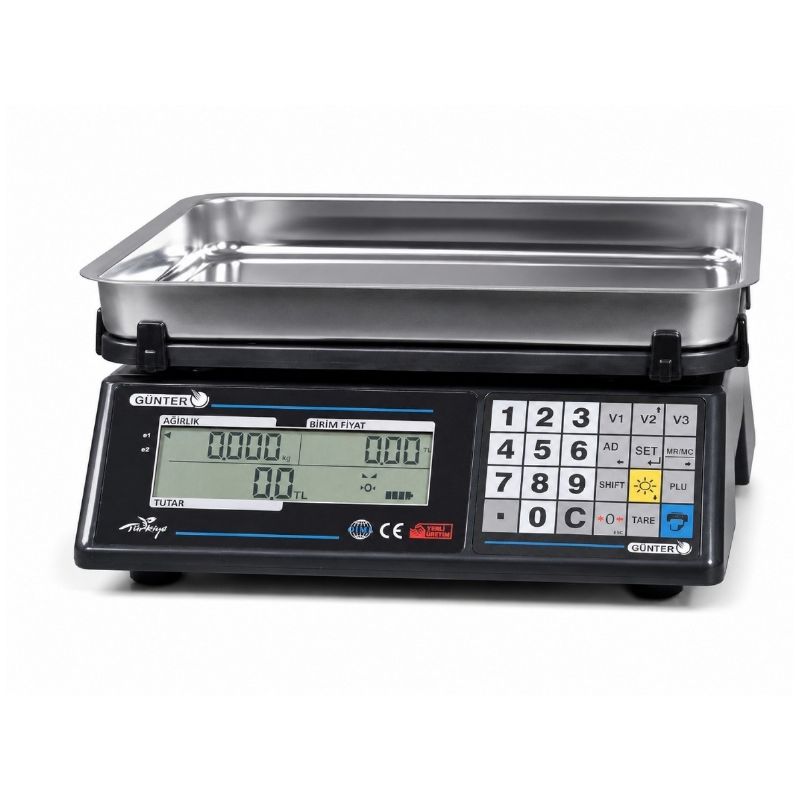Günter Nht-Pzr Js-1000 60kg Elektronik Terazi