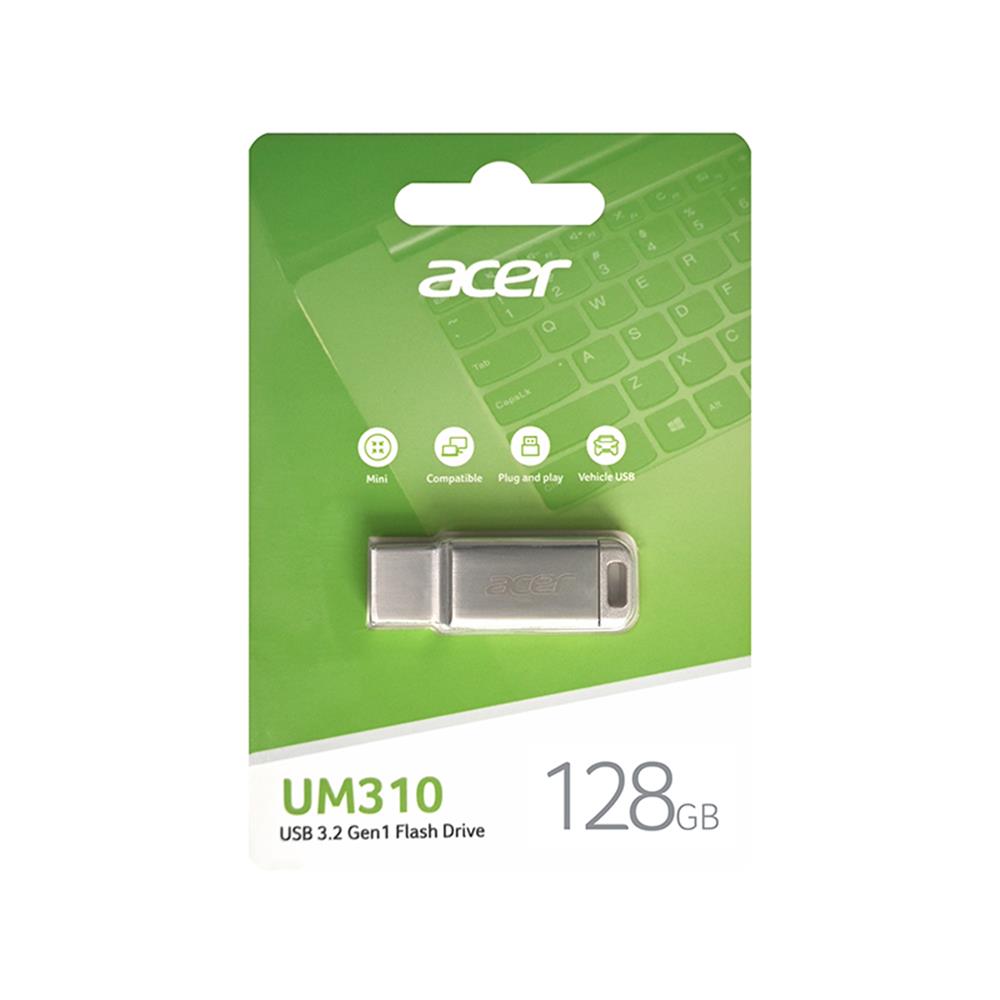 Acer 128GB USB3.2 UM310-128GB Metal Flash Bellek (115/90 MB/s) Okuma/Yazma
