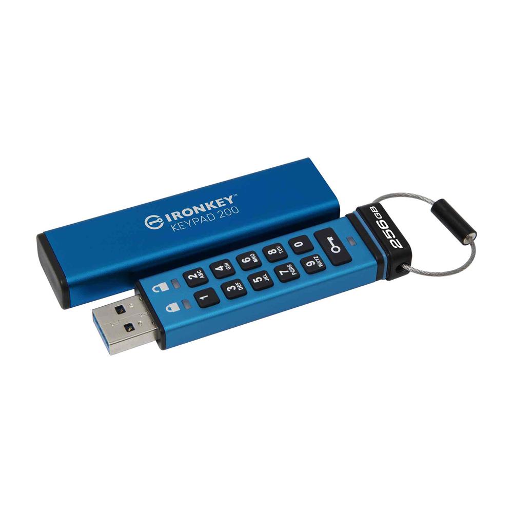 Kingston IKKP200/256GB 256GB IronKey Keypad 200, FIPS 140-3 Lvl 3 (Pending) Flash Bellek - görsel 2