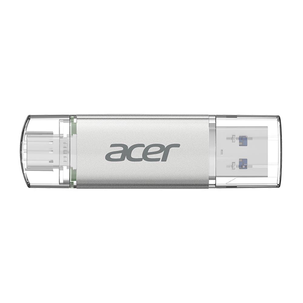 Acer 256GB USB 3.2 UT300-256GB USB-A+USB-C Çift Taraflı Metal Flash Bellek - görsel 2