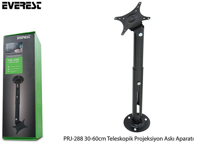 Everest PRJ-288 30-60cm Teleskopik Projeksiyon Askı Aparatı - görsel 4
