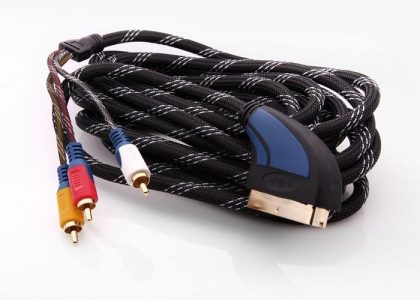 S-link SLX-930 SCART TO 3RCA 2m Gold+Kılıflı Kablo - görsel 3