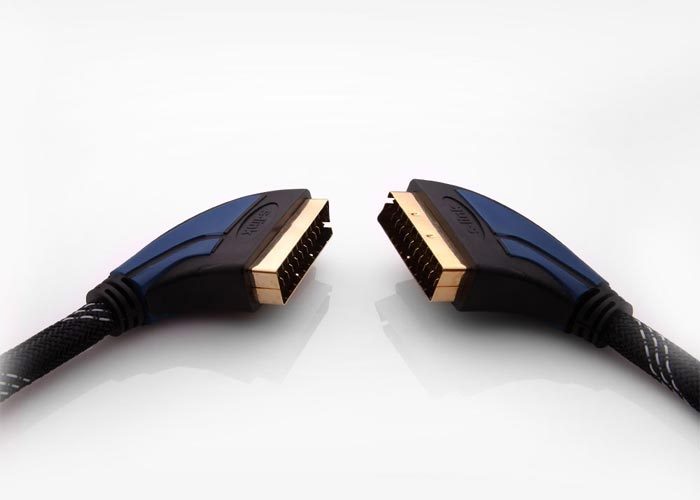 S-link SLX-935 SCART 2M Gold+Kılıflı Kablo - görsel 2