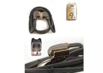 S-link SLX-M995 SCART 2M Gold+Metal Kablo - görsel 3