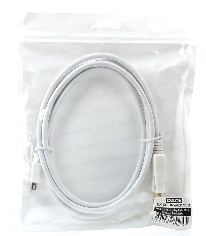 Dark DK-CB-DPXMDPL150 1.5 Metre Mini DisplayPort - DisplayPort Kablo - görsel 3