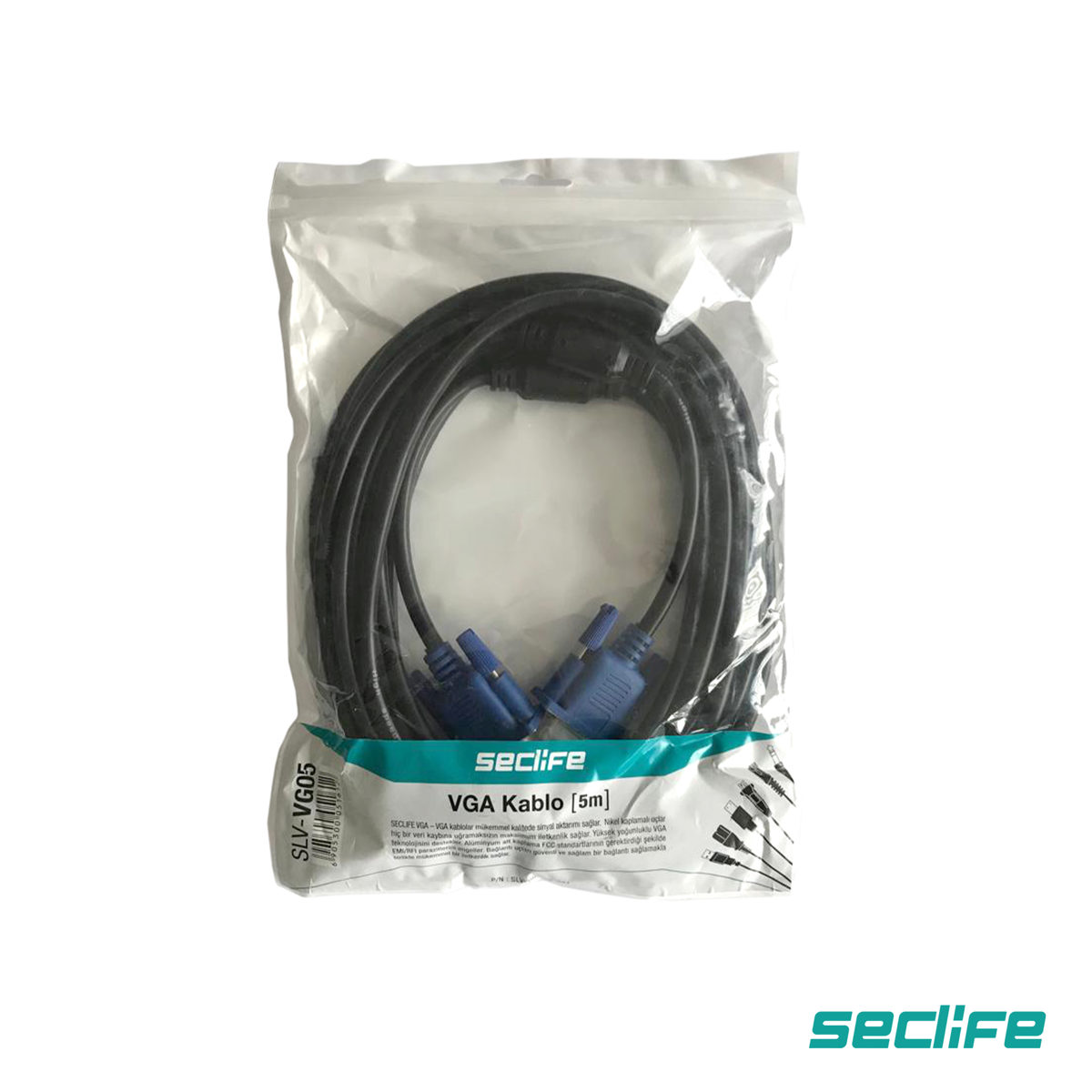 Seclife SLV-VG05 5M Vga Kablo - görsel 2