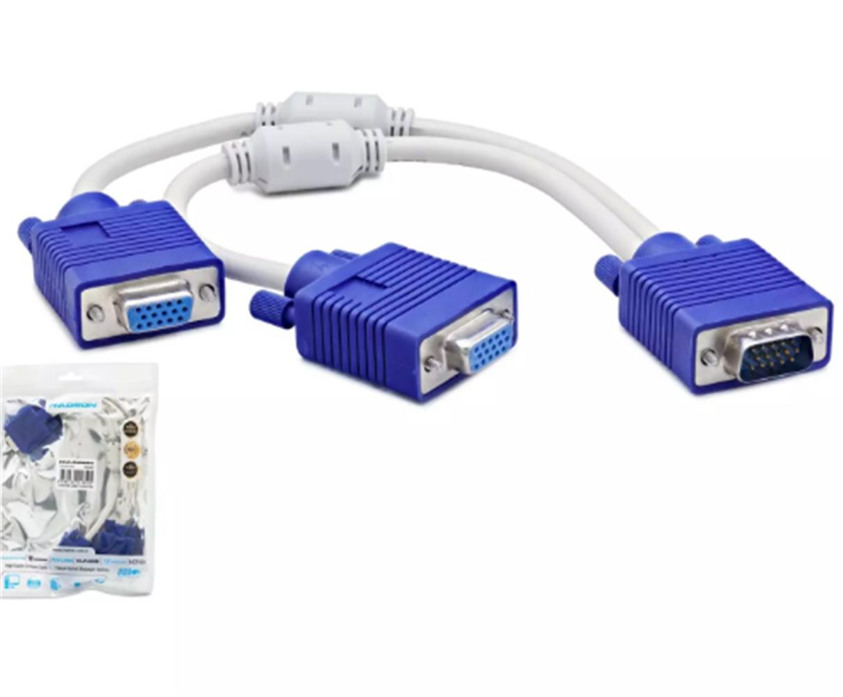 Hadron Hdx7753 Vga To 2*Vga F Y Kablo 30Cm Beyaz