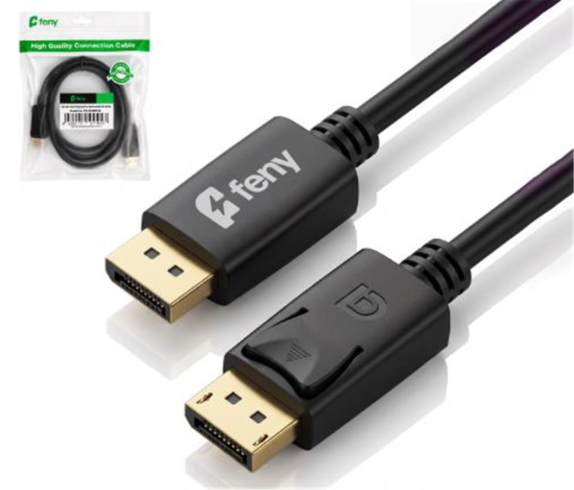 Feny FN-DS4K03 Displayport V1.2 M/M 4K@60Hz 2K@165Hz Altın Kaplama 3m Kablo