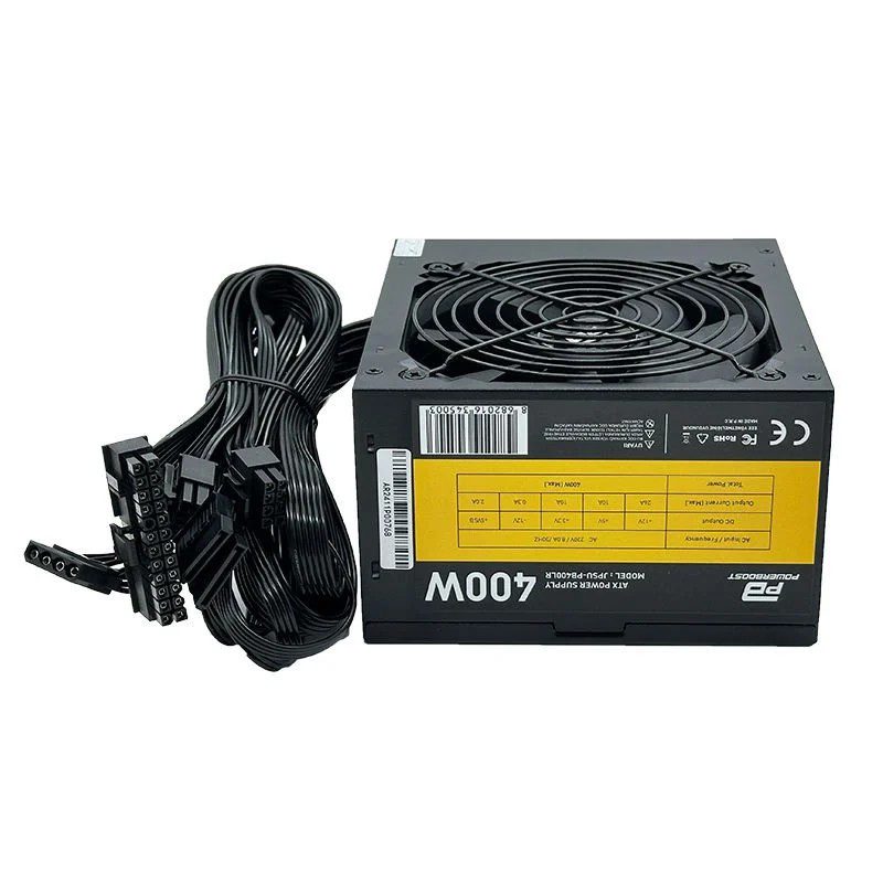 PowerBoost PB400LR 400W 1*PCI-E 6 Pin 12cm Siyah Fanlı ATX Power Supply - görsel 3