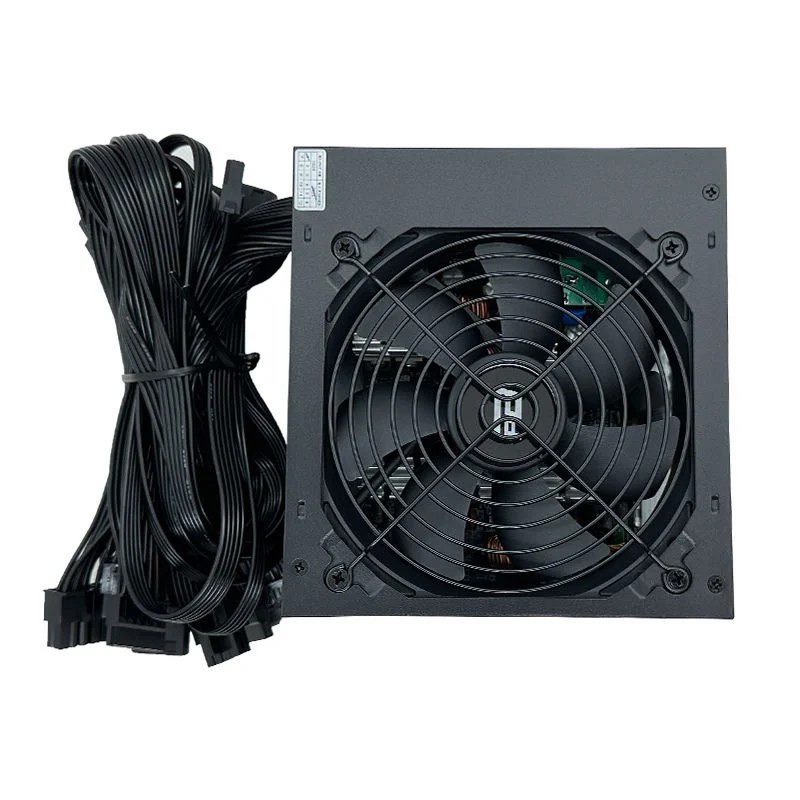 PowerBoost PB600AR 600W APFC 2*PCI-E 6+2 Pin 12cm Siyah Fanlı ATX Power Supply - görsel 3