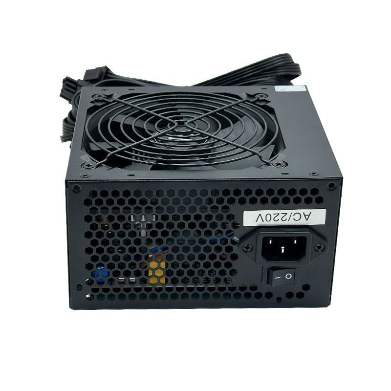 PowerBoost PB600AR 600W APFC 2*PCI-E 6+2 Pin 12cm Siyah Fanlı ATX Power Supply - görsel 5