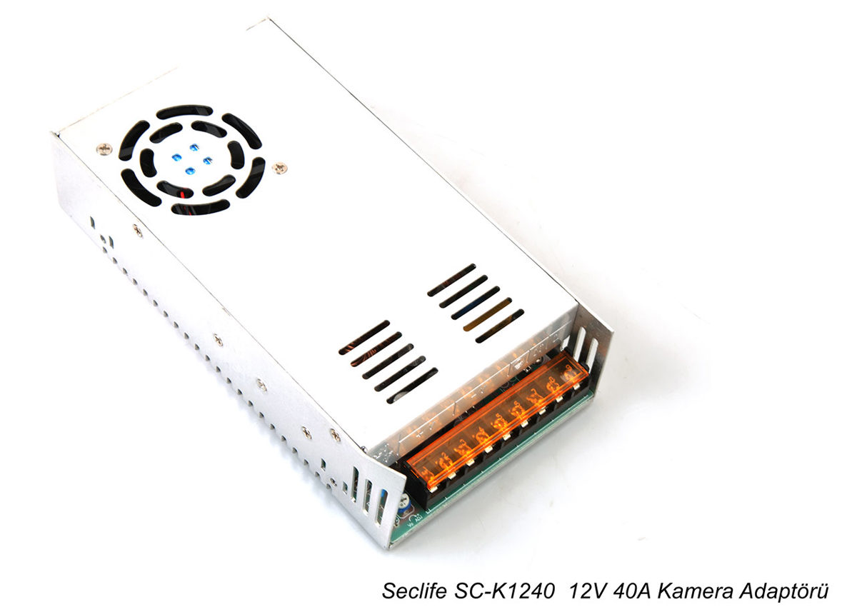 Seclife SC-K1240 12V 40A Metal Güvenlik Kamera Adaptör - görsel 2