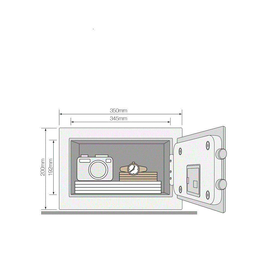 Yüksek Güvenlikli Parmak İzli - Compact Tipi Motorlu Kasa - YSFB/200/EB1 - görsel 3