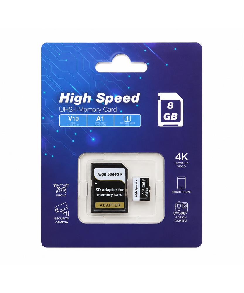 ELBA High Speed 8GB A1 V10 U1 Micro Hafıza Kartı Class10 - görsel 2