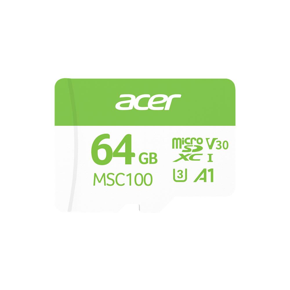Acer MSC100 64GB microSD U3 V30 A1 Aksiyon Kamera & Güvenlik Kamerası Uyumlu - görsel 2