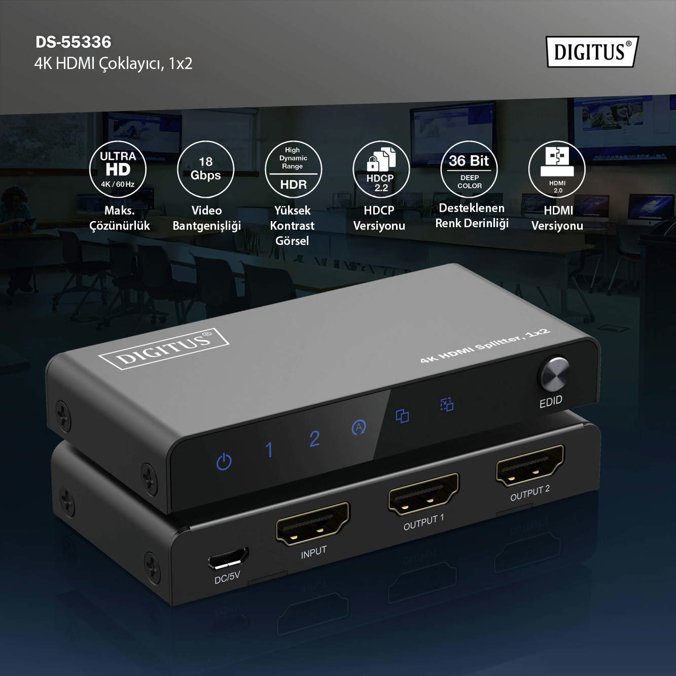 Digitus DS-55336 4K HDMI Çoklayıcı - görsel 7