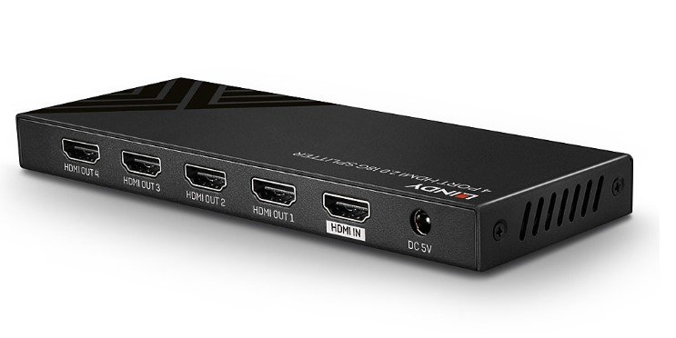 Lindy LIN-38236 4 Port HDMI 2.0 18G Çoklayıcı