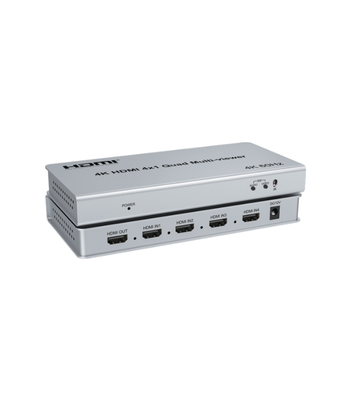 NVC-HDSW4Q3 HDMI 4X1 4K QUAD MULTİ-VİEWER (4K-60HZ) 4 Giriş 1 Çıkış.