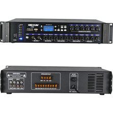 DEXUN D-400 500W 100V 6 Bölgeli Hat Trafolu USB Bluetooth Mikser Amfi - görsel 2