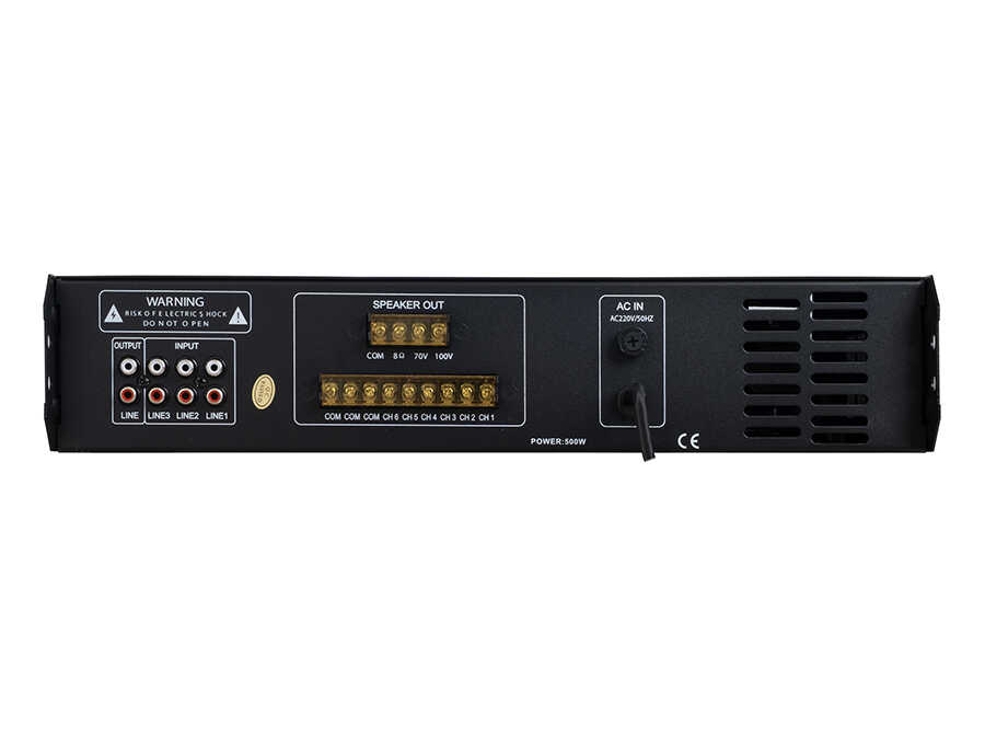 WESTA WM-2500U 500W 6 Bölgeli 100V Trafolu USB Bluetooth Mikser Amfi - görsel 2