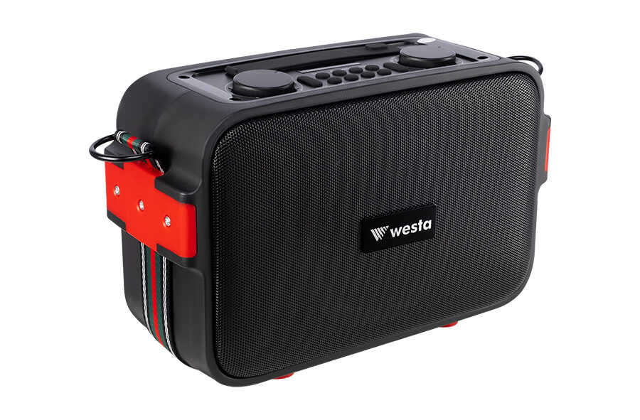 WESTA WAP-500H 5.25" 40W 2 Yollu Şarjlı Aktif Kabin Hoparlör 1 El Mikrofonlu - görsel 3