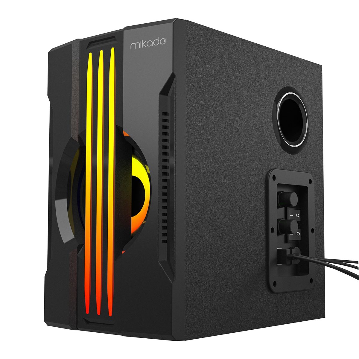 Mikado MD-254 2+1 25W(5w*2+15w) Usb+SD+Fm Bluetooth Destekli RGB Ses Sistemi - görsel 2