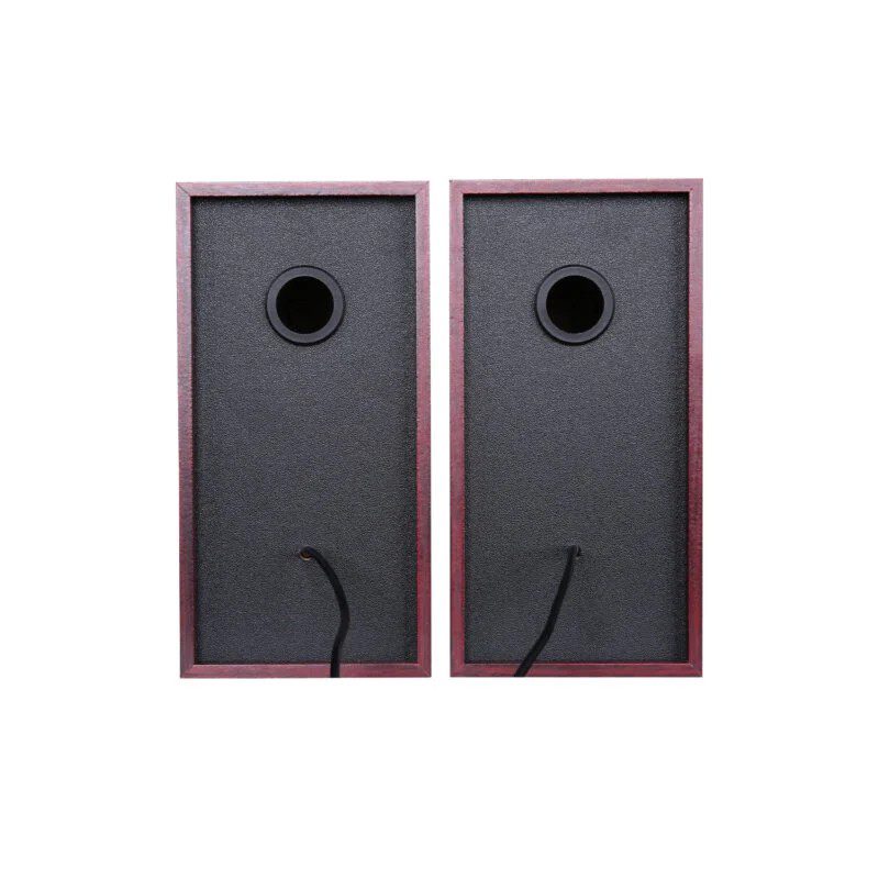 Lecoo DS105 Kablolu USB+3.5mm Jack Girişli 6W Stereo Masaüstü Ahşap Hoparlör - görsel 3