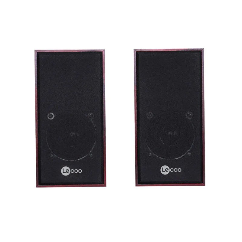 Lecoo DS105 Kablolu USB+3.5mm Jack Girişli 6W Stereo Masaüstü Ahşap Hoparlör - görsel 4