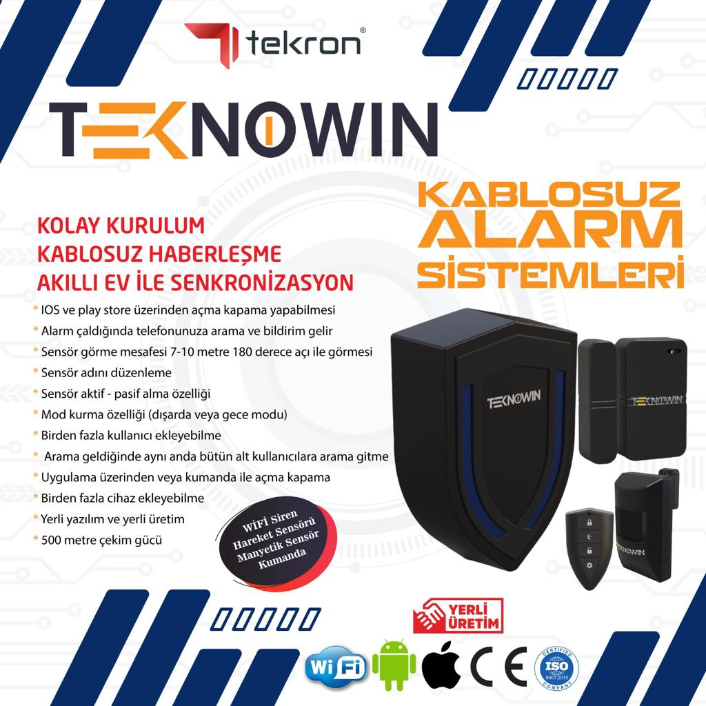 Teknowin Kablosuz Alarm Seti - görsel 2